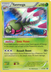 Yanmega XY144 Sheen Holo STAFF Promo - Steam Siege Prerelease